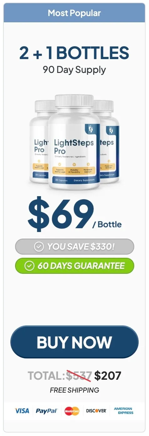 LightSteps Pro 3 bottles